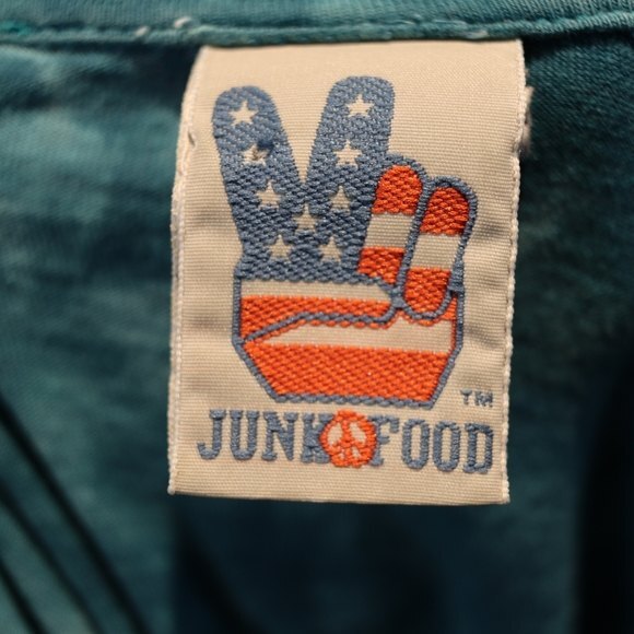 Junk food Tie Dye Blue Saying Tshirt Quit Your Day Job Med - Picture 8 of 13